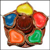 Diwali Pancha Mukha Wax Filled Diya (Single Piece) - Click here to View more details about this Product